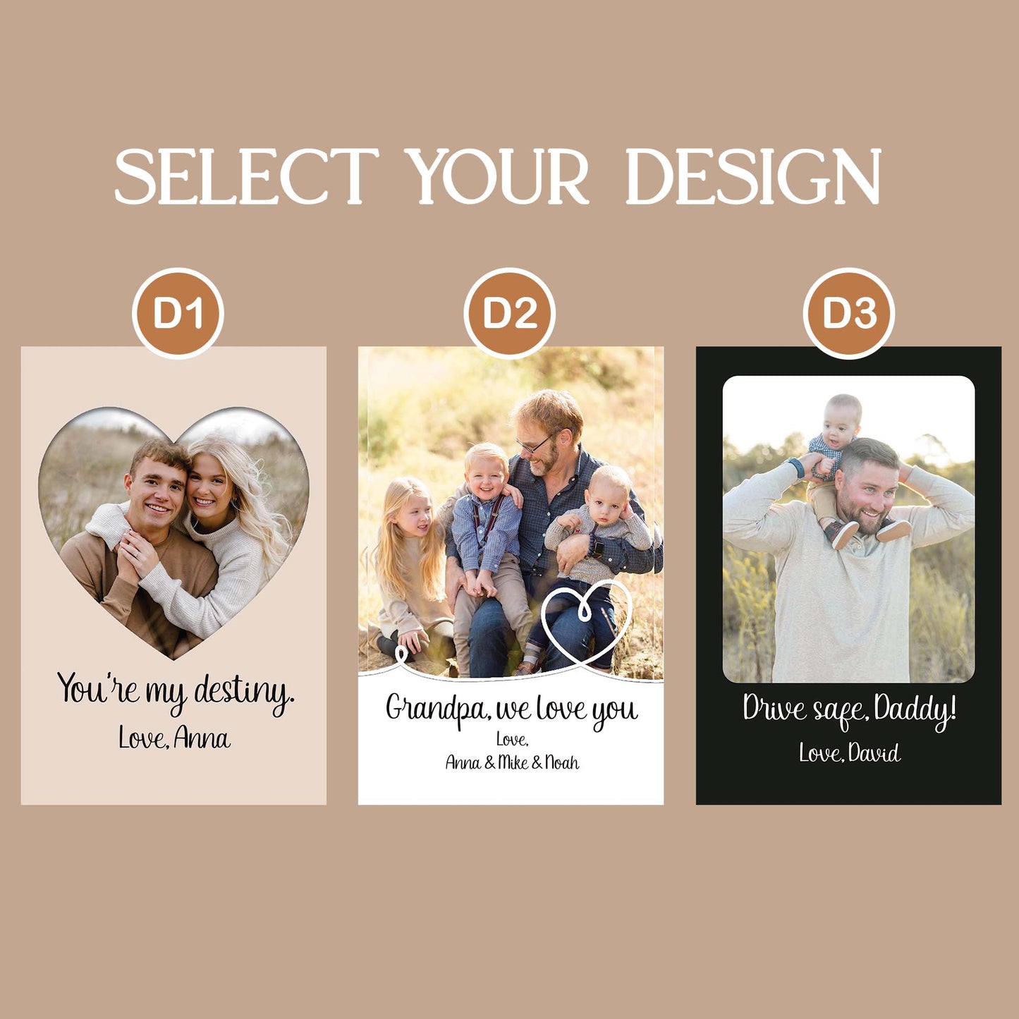 Personalized Sun Visor Photo Clip, Custom Picture Car Visor Clip, Drive Safe Gift, Anniversary Gift for Boyfriend