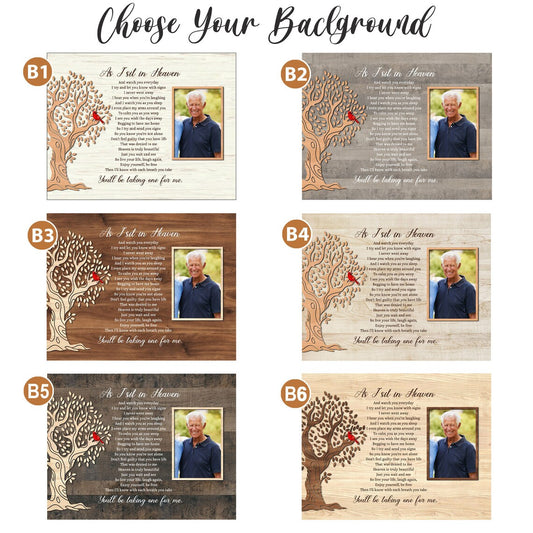 As I Sit In Heaven Memorial Print Cardinal Tree Personalized Tribute