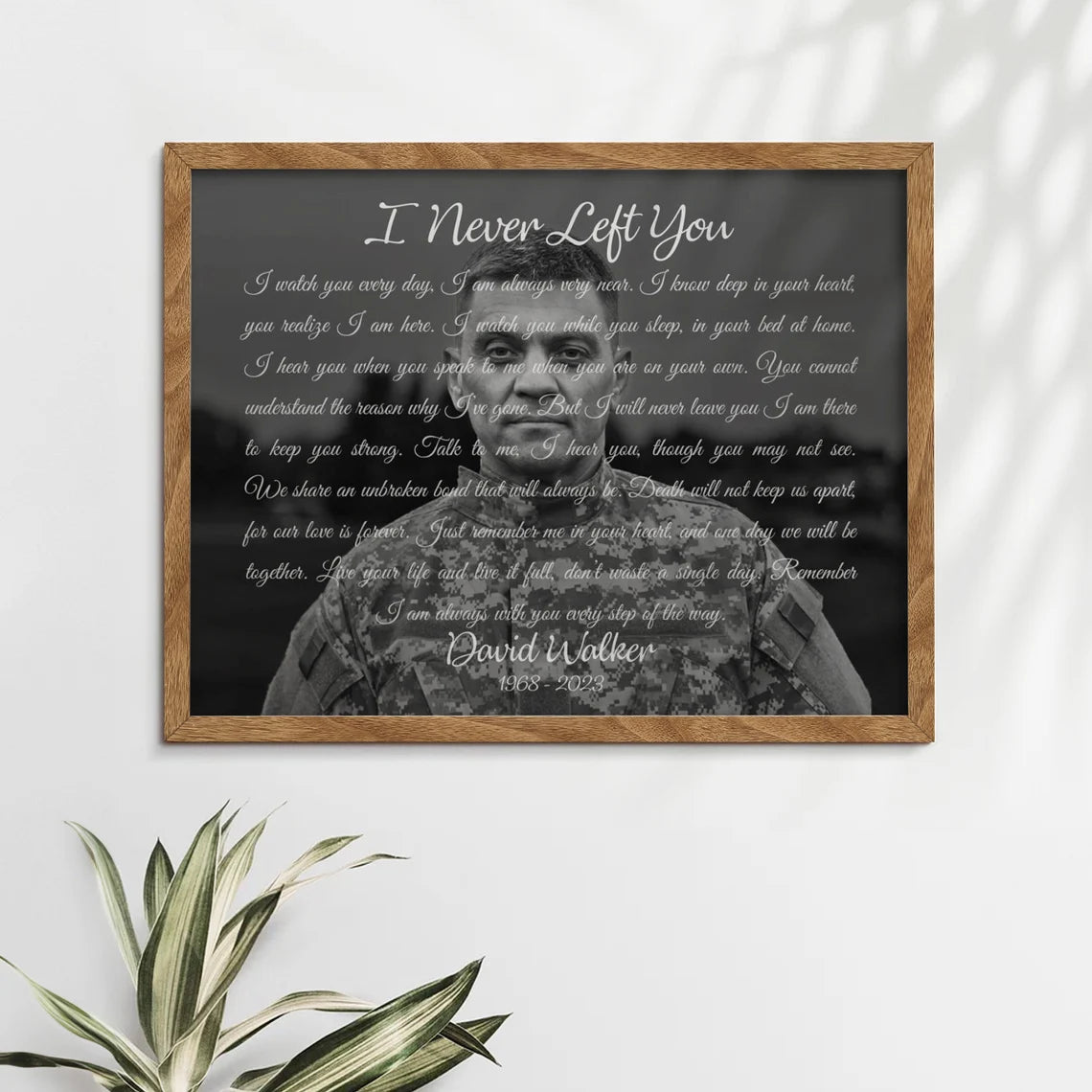 I Never Left You Custom Memorial Portrait Personalized Remembrance Gift