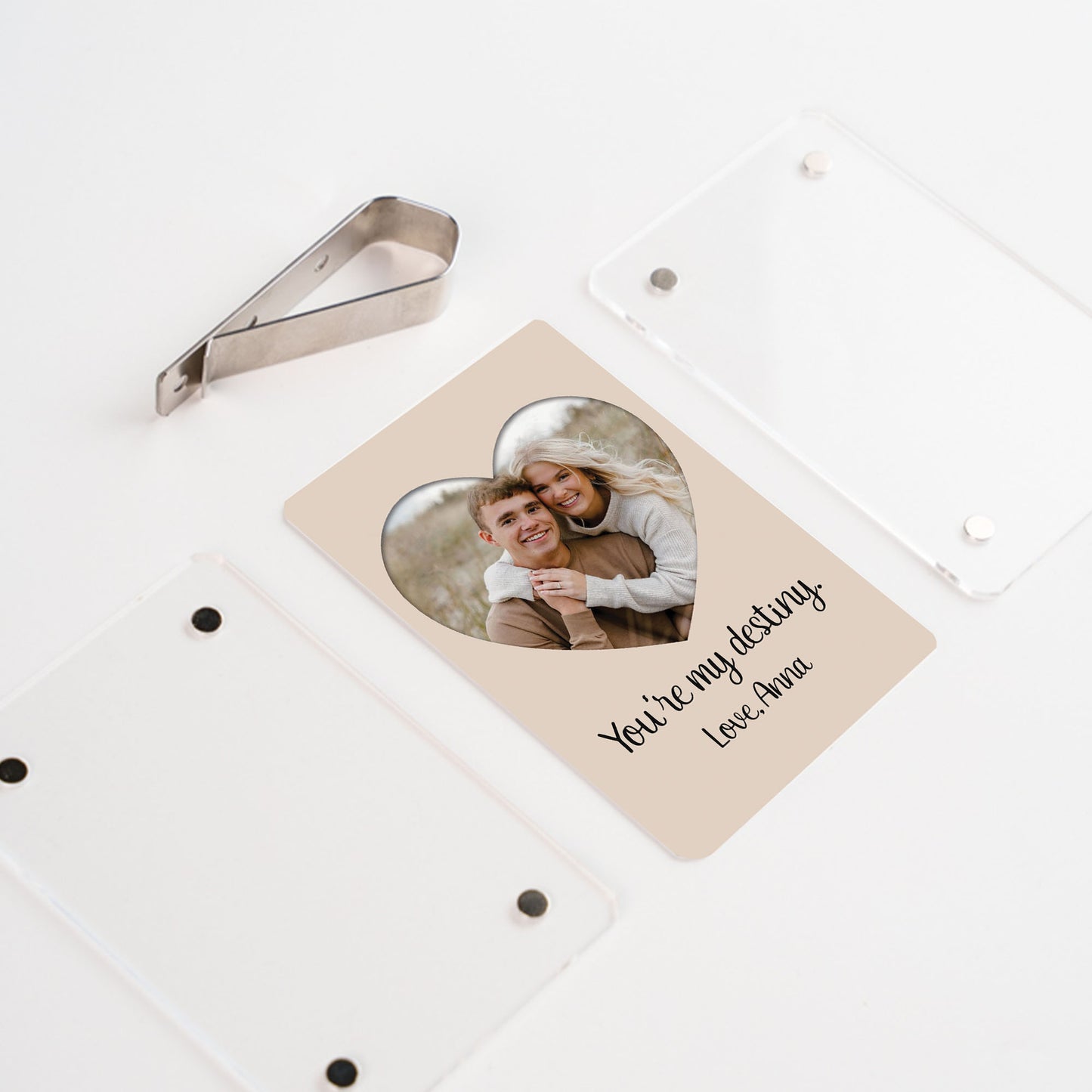 Personalized Sun Visor Photo Clip, Custom Picture Car Visor Clip, Drive Safe Gift, Anniversary Gift for Boyfriend